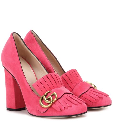 pink gucci baby shoes|gucci pink shoes heels.